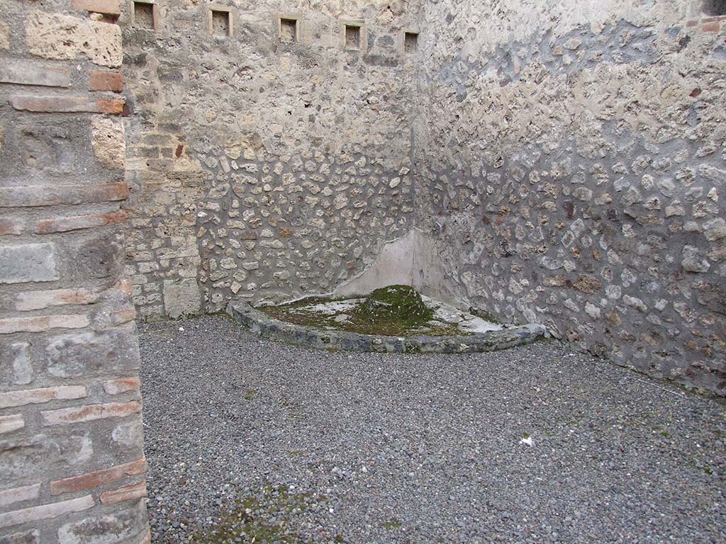 I.10.14 Pompeii. December 2006. North-west corner of stable.