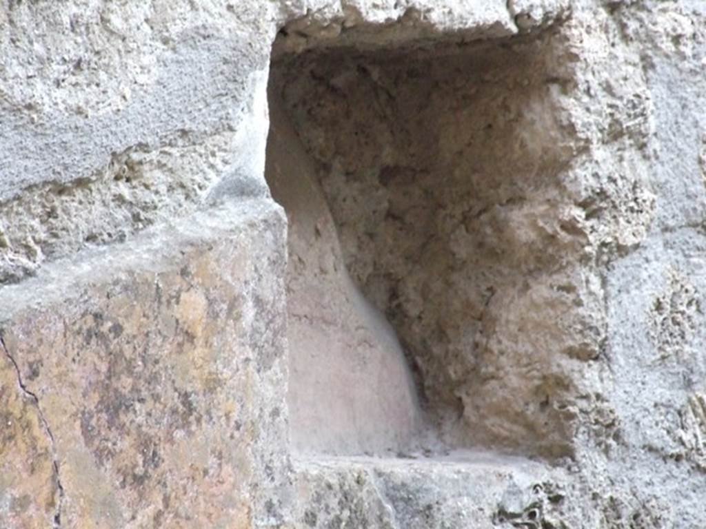 I.11.2 Pompeii. December 2007. Niche on east wall.  