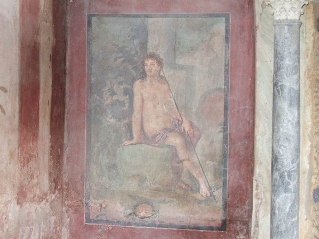 II.2.2 Pompeii. December 2005. Room “k”, painting of the Myth of Narcissus.  