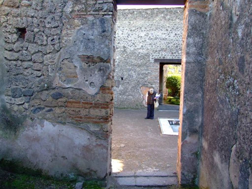 II.3.3 Pompeii. March 2009. Room 3, looking south, with doorway to room 2, the atrium.