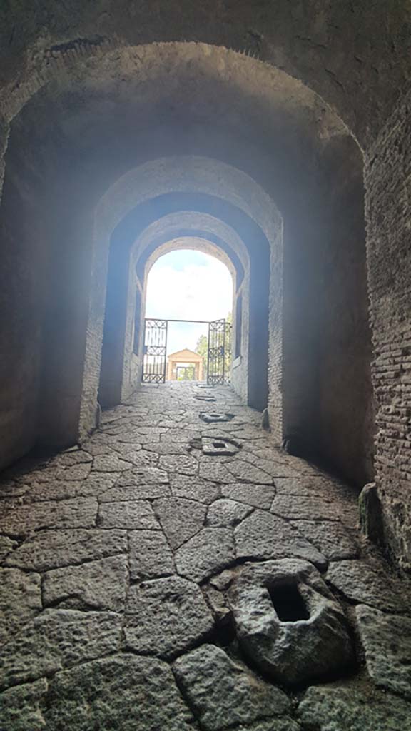 II.6 Pompeii. July 2021. Looking north along corridor towards entrance.
Foto Annette Haug, ERC Grant 681269 DÉCOR.
