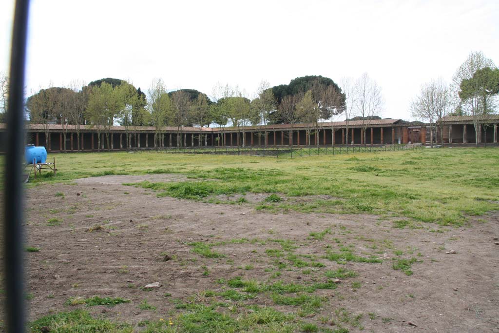 II.7.3 Pompeii. April 2010. Looking towards south-west corner of Palestra with swimming pool. 
Photo courtesy of Klaus Heese.
