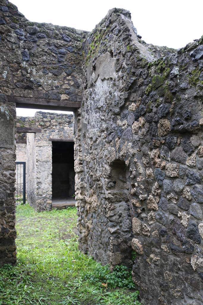II.8.5 Pompeii. December 2018. 
Looking west to atrium from corridor leading east to rear garden. Photo courtesy of Aude Durand.
