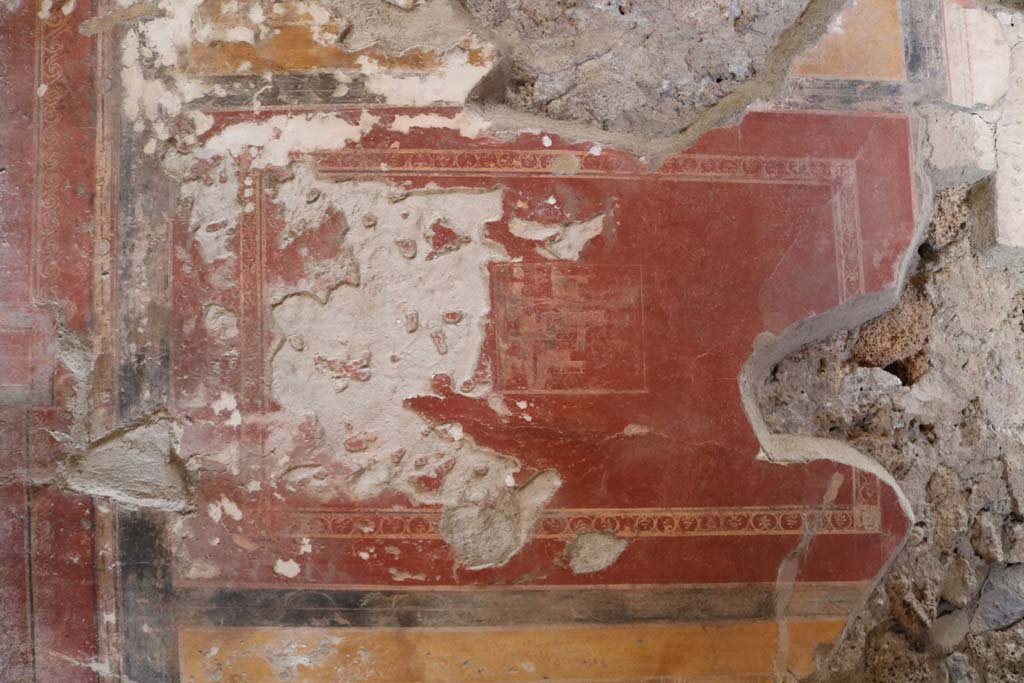 II.8.6 Pompeii. December 2018. Central wall painting from west wall, above. Photo courtesy of Aude Durand.