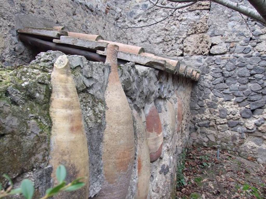 II.9.1. December 2007.  Terracotta amphorae built into wall.