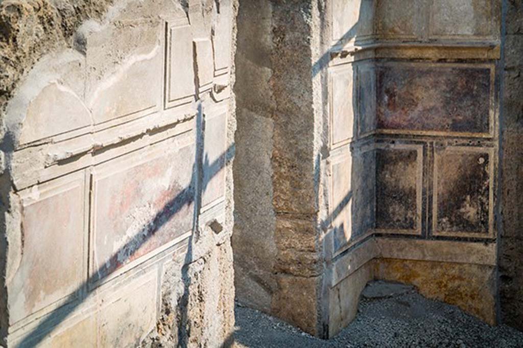 V.2.15 Pompeii. August 2018. North-west corner of atrium A12 with doorway to room A15.
Photograph © Parco Archeologico di Pompei.

