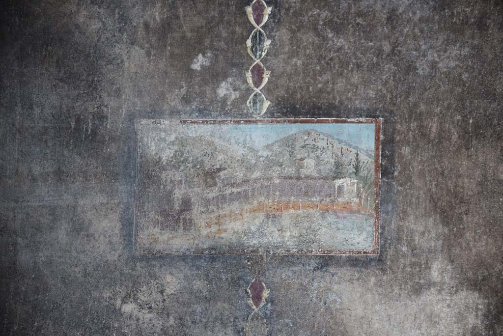 V.4.a Pompeii. March 2018. Room ‘h’, painted panel of villa from east end of south wall. 
Foto Annette Haug, ERC Grant 681269 DÉCOR.

