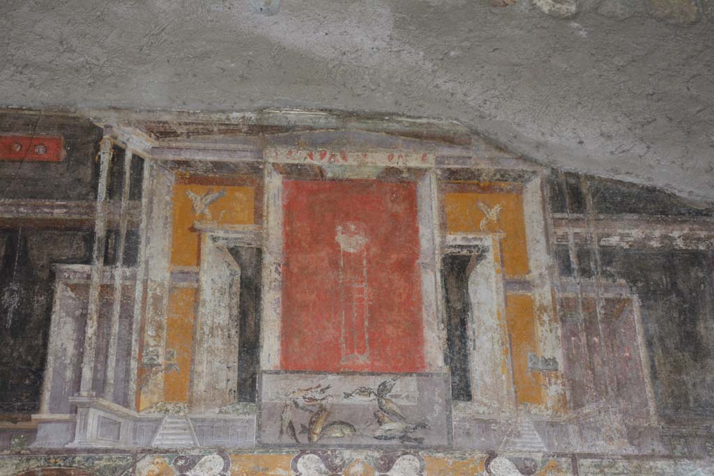 V.4.a Pompeii. March 2018. Room ‘h’, upper centre of north wall.
Foto Annette Haug, ERC Grant 681269 DÉCOR.

