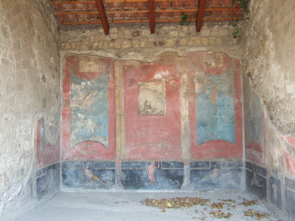 VI.9.2 Pompeii. May 2006. Room 26. East wall.