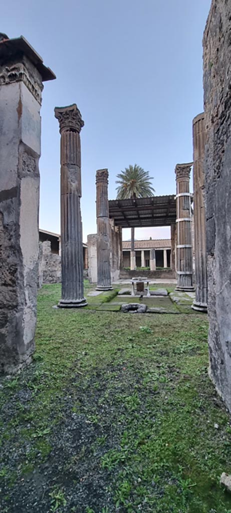 VI.11.10 Pompeii. December 2023.
Looking north from entrance vestibule/corridor towards atrium.Photo courtesy of Miriam Colomer.
