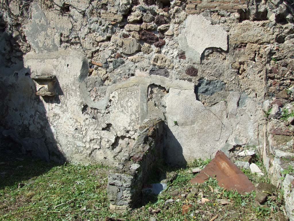 VI.16.12 Pompeii. March 2009. First rear room. North wall.