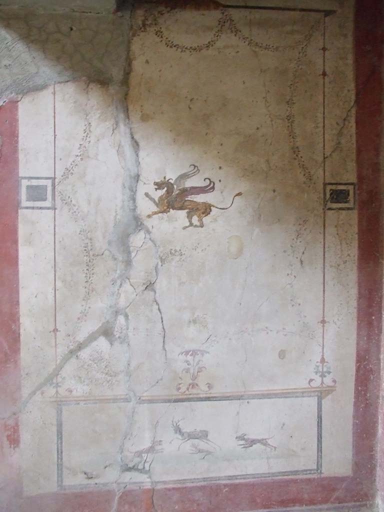 VI.16.15 Pompeii. May 2015. Tablinum D, south wall. Photo courtesy of Buzz Ferebee.