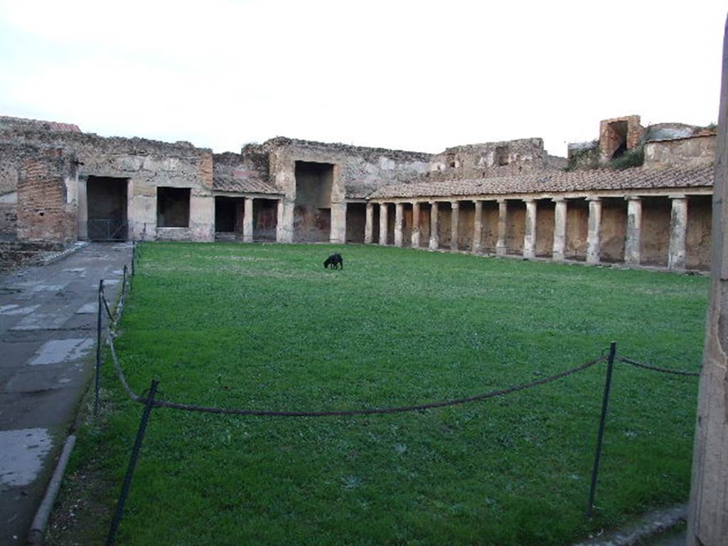 VII.1.8 Pompeii . December 2006.  Looking north east across gymnasium C.