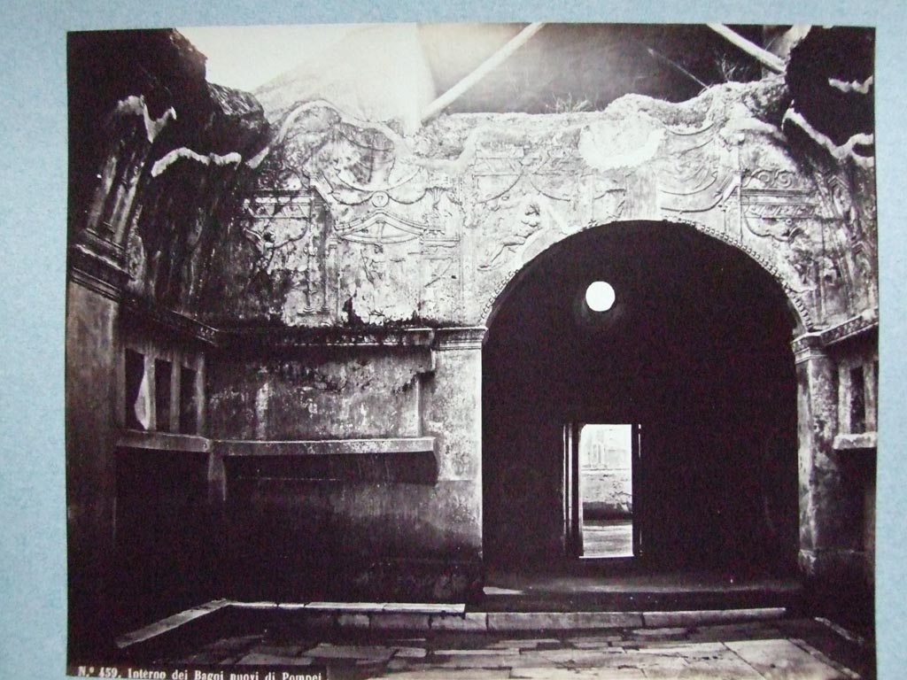 VII.1.8 Pompeii. Men’s vestibule 1 from changing room 2. 
Old undated photograph courtesy of the Society of Antiquaries, Fox Collection.
