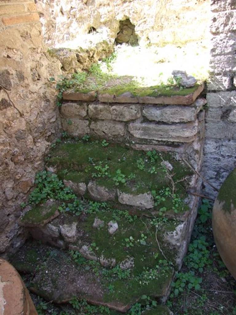 VII.2.18 Pompeii.  March 2009.  Room 8. Steps to upper floor.

