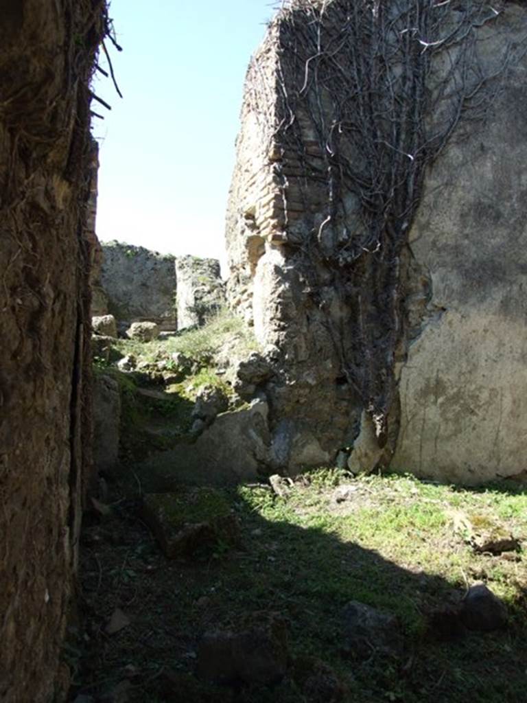 VII.2.20 Pompeii.  March 2009.  Room 20. Kitchen and Latrine and remains of passage to the bakery.