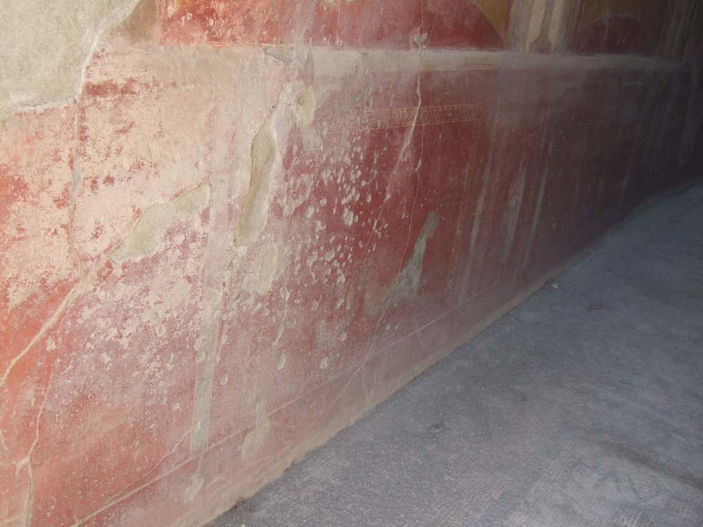 VII.2.45 Pompeii. September 2005. Vestibule. West wall.