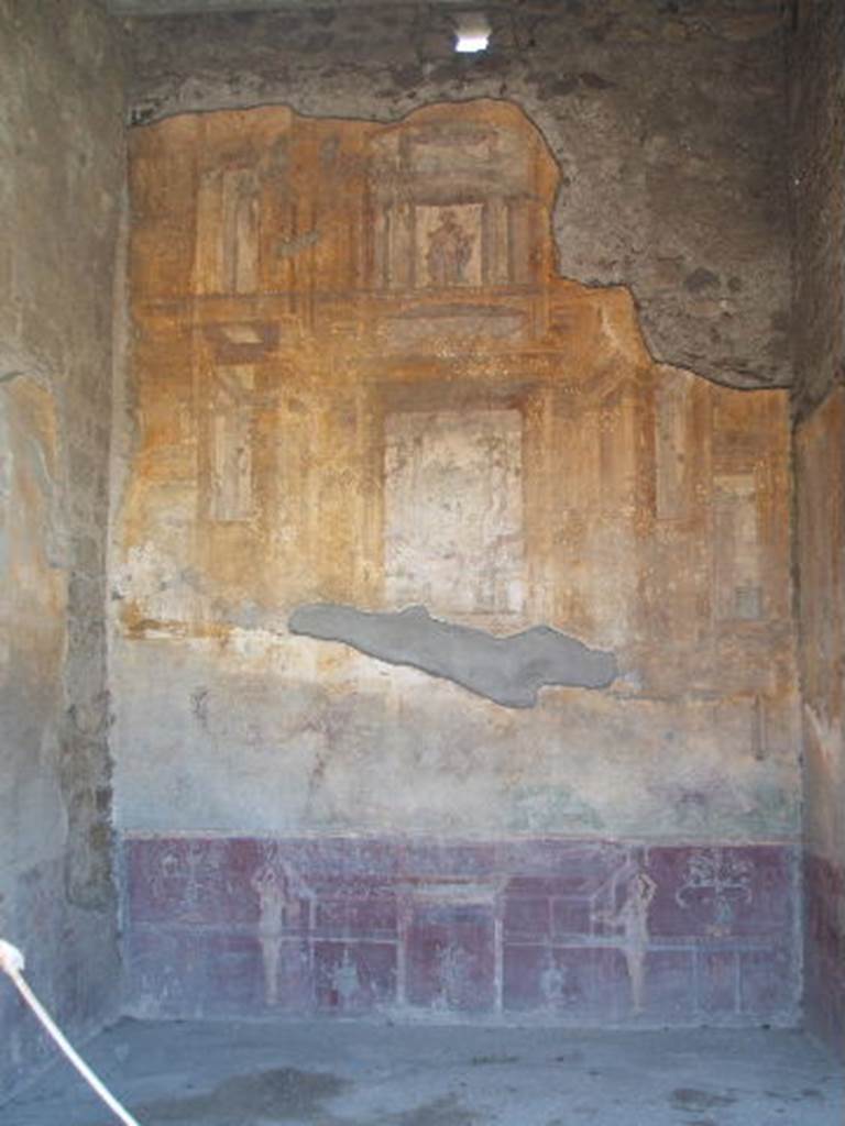 VII.4.48 Pompeii. December 2007. Room 13.  Ala. West wall.