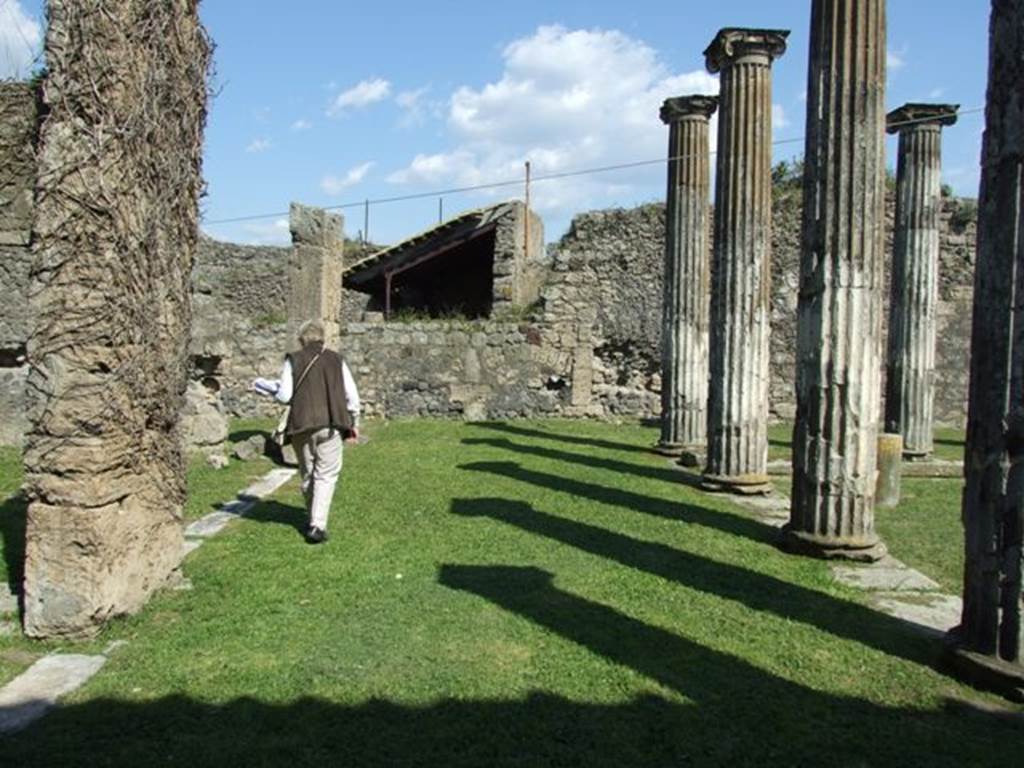 VII.4.57. Pompeii.  March 2009.  Looking east across North Portico.