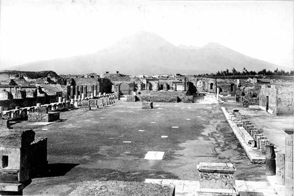 VII.8 Pompeii Forum. 1875. Looking north. Photo courtesy of Rick Bauer.