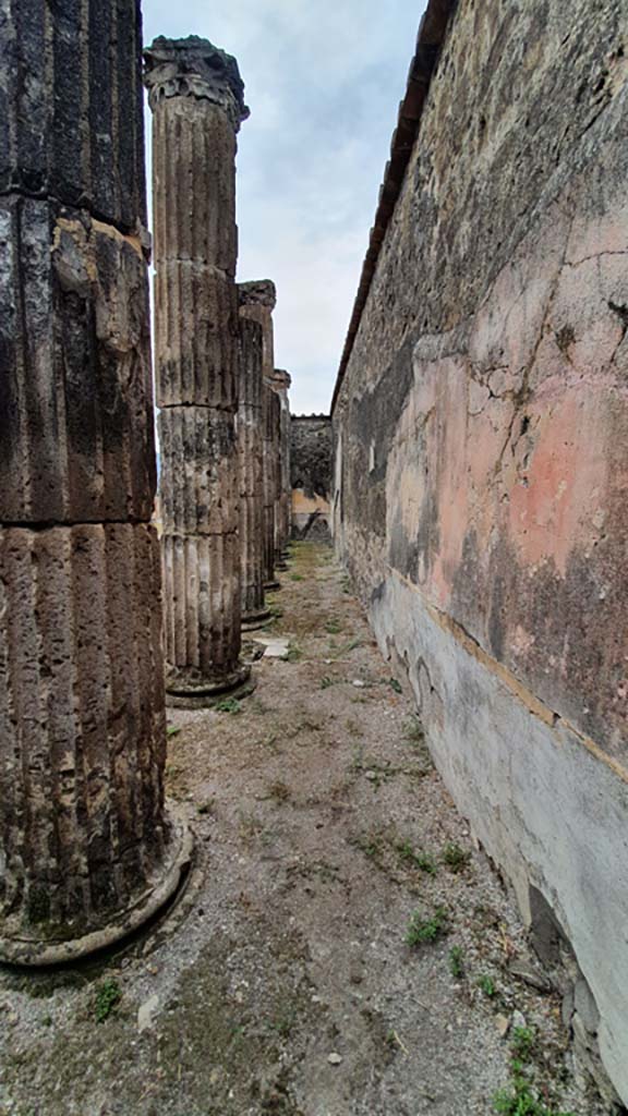 VII.8.01 Pompeii. September 2018. Looking towards upper north wall in north-west corner.
Foto Anne Kleineberg, ERC Grant 681269 DÉCOR.
