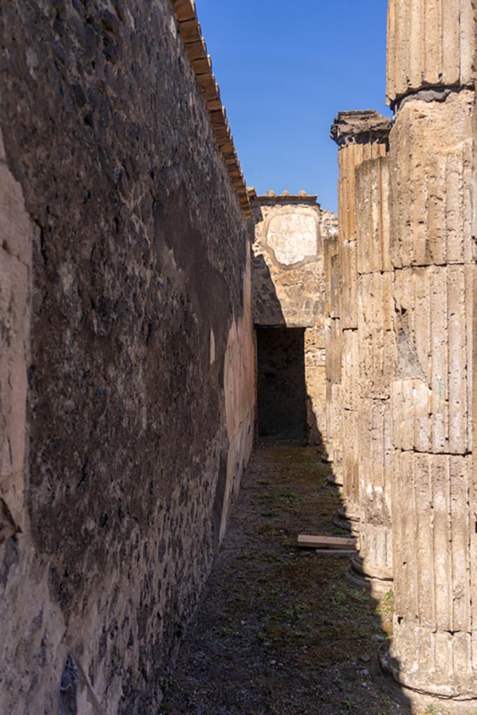 VII.8.01 Pompeii. March 2019. Looking towards east wall in north-west corner.
Foto Anne Kleineberg, ERC Grant 681269 DÉCOR.
