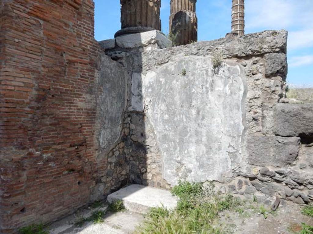 VII.8.1 Pompeii, May 2018. Detail of area in south-west corner of Temple. Photo courtesy of Buzz Ferebee.