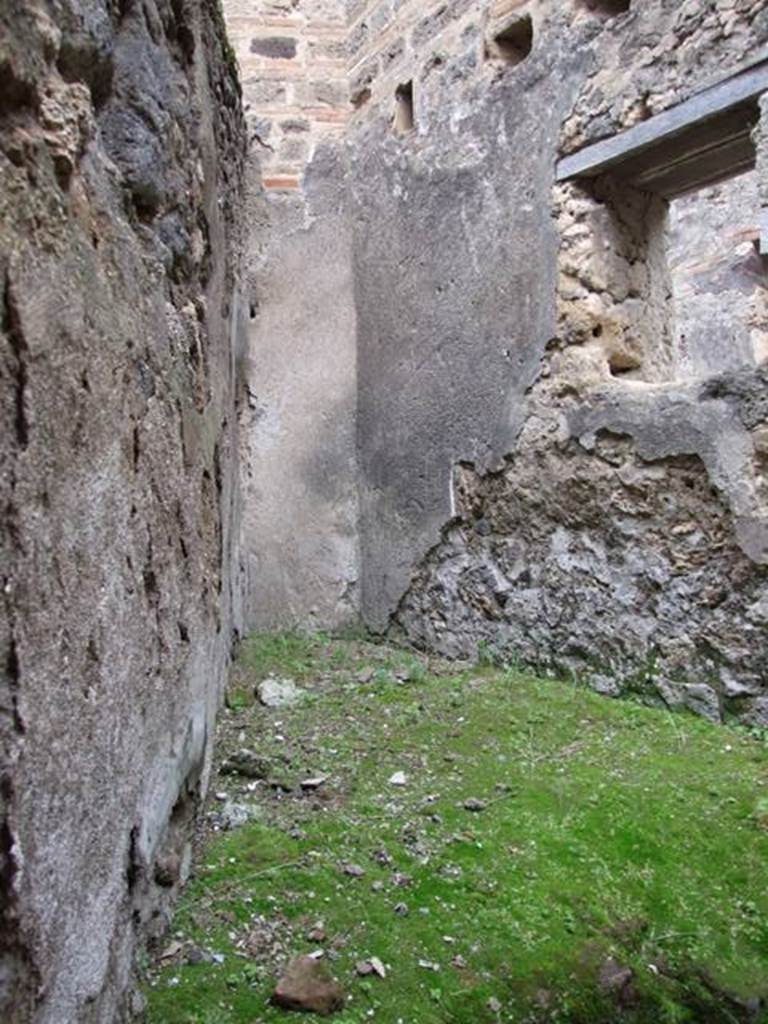 VII.11.14 Pompeii. March 2009. Room 11, north side of kitchen and top of hearth.