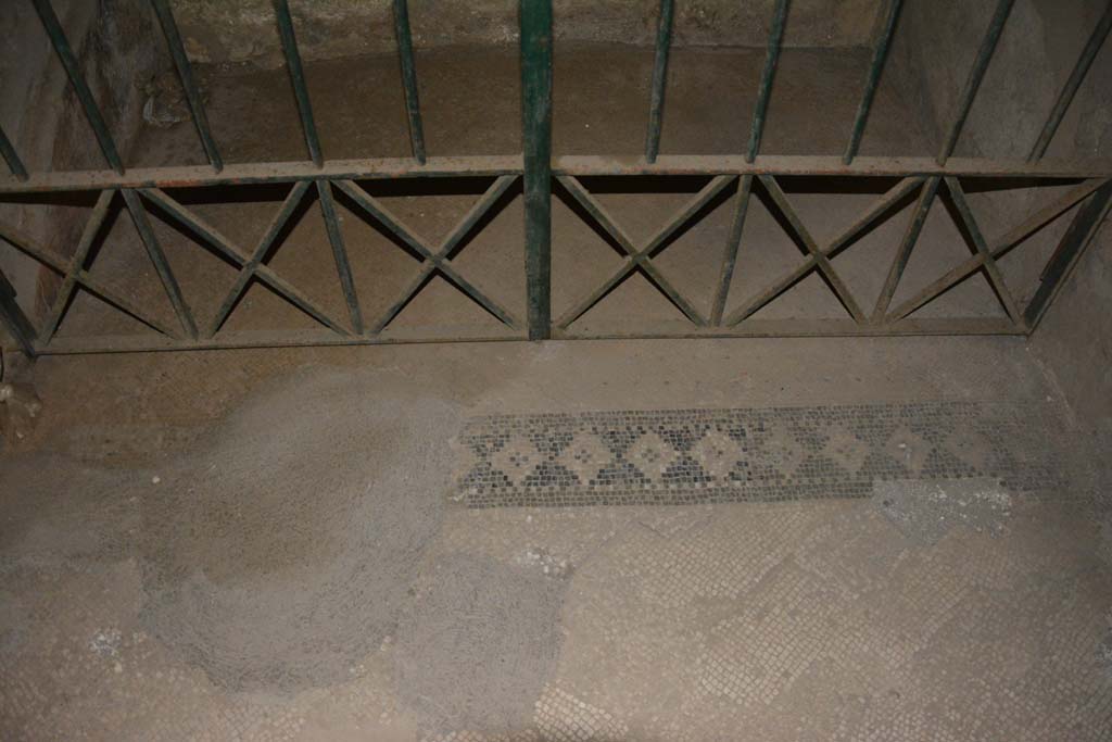 VII.16.22 Pompeii. October 2018. Room 72, detail of mosaic threshold in anteroom. Looking east.
Foto Annette Haug, ERC Grant 681269 DCOR.
