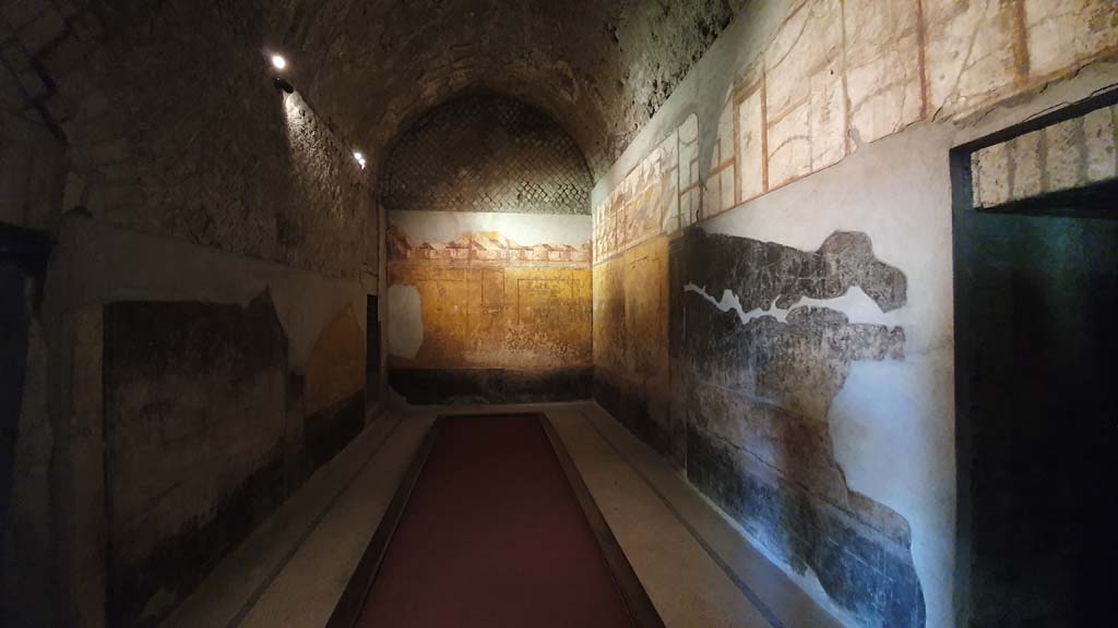 VII.16.a Pompeii. May 2015. Room 7, south wall. Photo courtesy of Buzz Ferebee.

