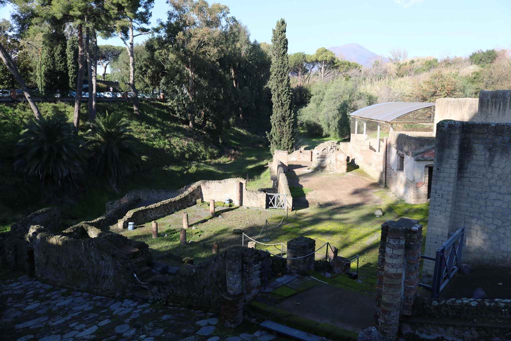VII.16.a, Pompeii. December 2018. Looking north across Suburban Baths. Photo courtesy of Aude Durand.