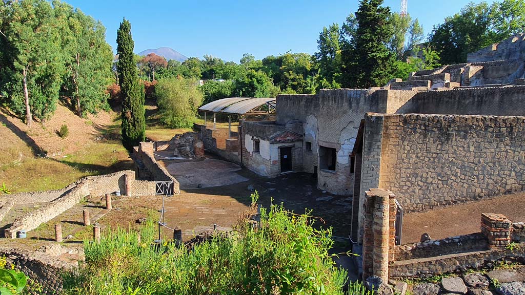 VII.16.a Pompeii. June 2019. Looking north-east across Suburban Baths. Photo courtesy of Buzz Ferebee.