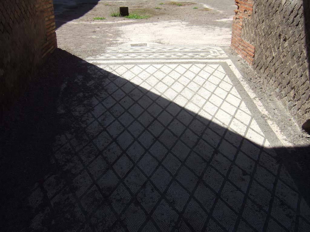VIII.2.16 Pompeii. October 2020. Looking west across mosaic in entrance corridor.
Photo courtesy of Klaus Heese.
