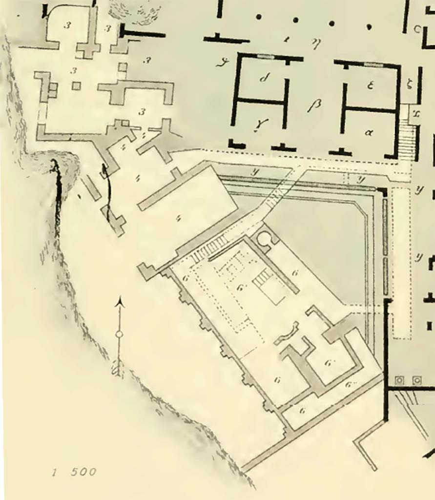 VIII.2.16 Pompeii. Bullettino dell’Instituto di Corrispondenza Archeologica (DAIR), 7, 1892, tav. 1, (part).