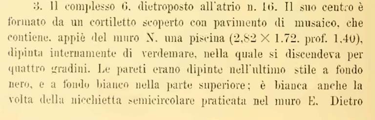 VIII.2.16 Pompeii. Bullettino dell’Instituto di Corrispondenza Archeologica (DAIR), 7, 1892, p.14.