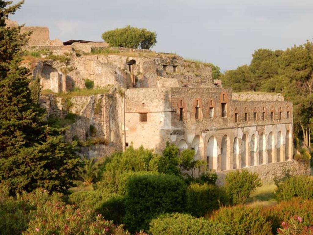 VIII.2.20 Pompeii, May 2018. Sarno Baths complex, from the rear. Photo courtesy of Buzz Ferebee.