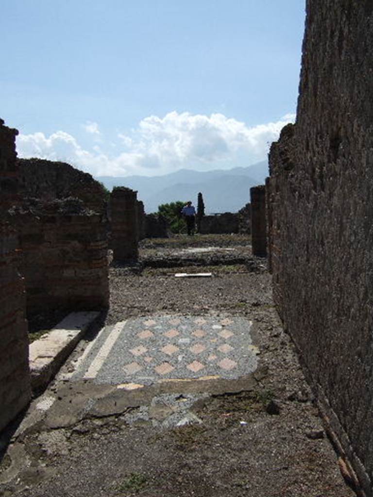 VIII.2.29 Pompeii. September 2011. Looking north along entrance corridor. 
