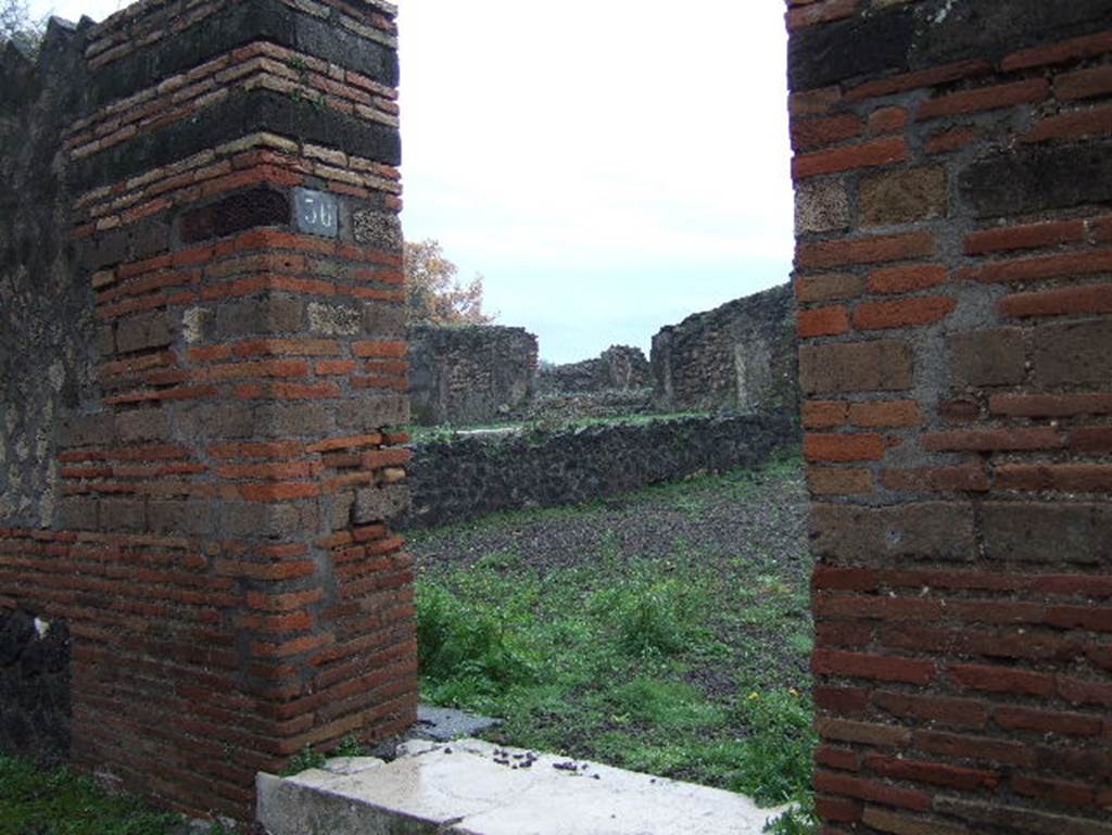 VIII.2.36 Pompeii. December 2005. Entrance looking south-east towards VIII.2.37.
