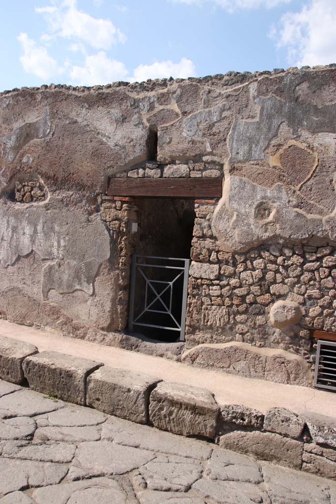 VIII.3.17 Pompeii. September 2021. Cellar entrance below stairs. Photo courtesy of Klaus Heese