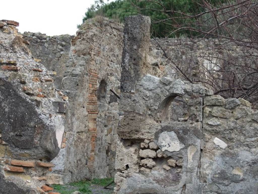 VIII.3.21 Pompeii.  December 2007.  Looking north east to rear of house.