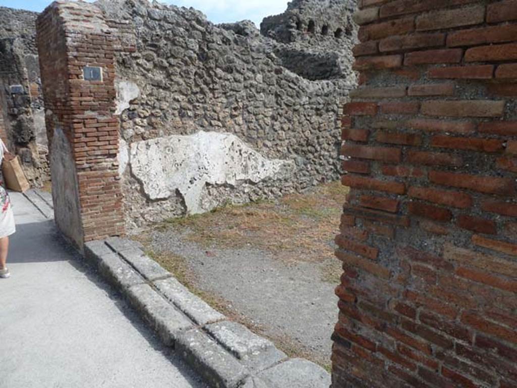 VIII.4.1 Pompeii. December 2018. Looking south to entrance doorway. Photo courtesy of Aude Durand.