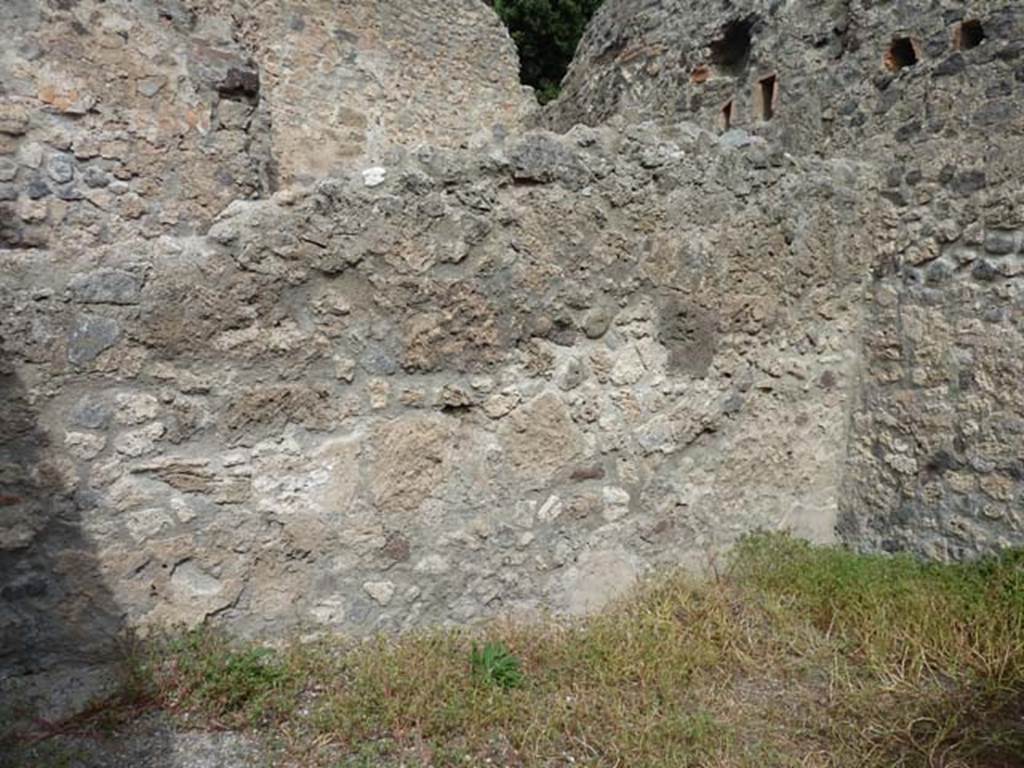 VIII.4.35 Pompeii, September 2015. North wall of rear room.