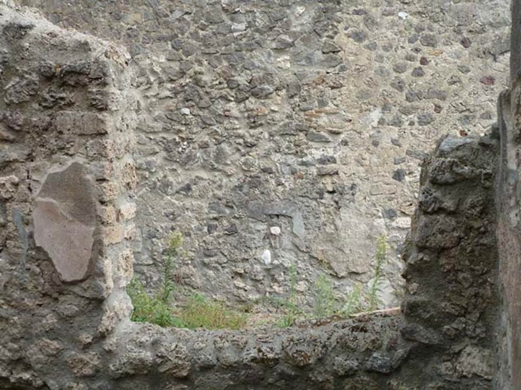 VIII.4.37 Pompeii. September 2015. East wall with window.