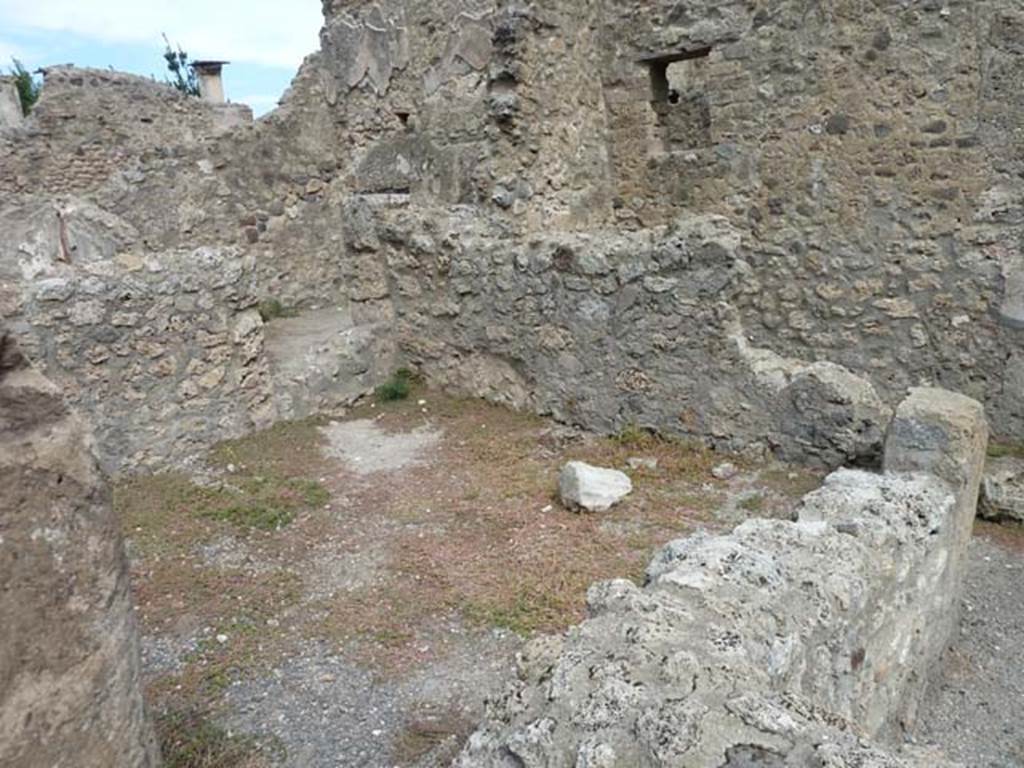 VIII.4.42 Pompeii. September 2015. Looking towards north-east corner and east wall of storeroom.