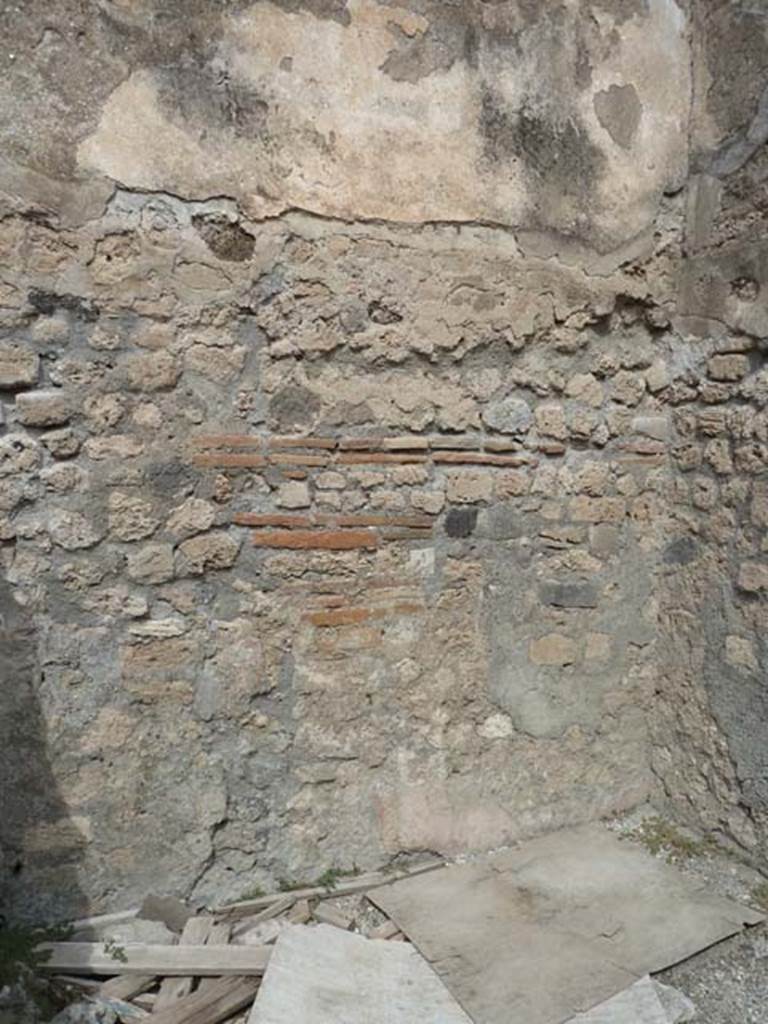 VIII.4.48 Pompeii. September 2015.North wall of rear room.