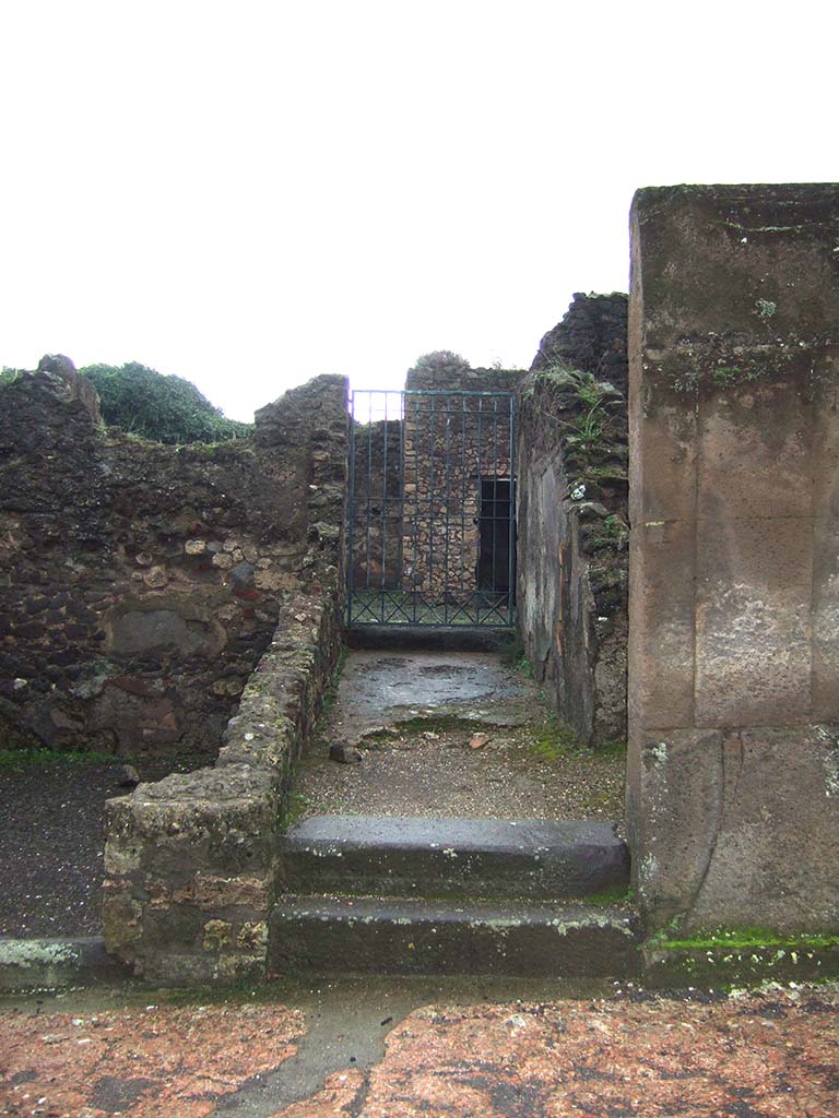 VIII.5.5 Pompeii. December 2005. Entrance with two steps.