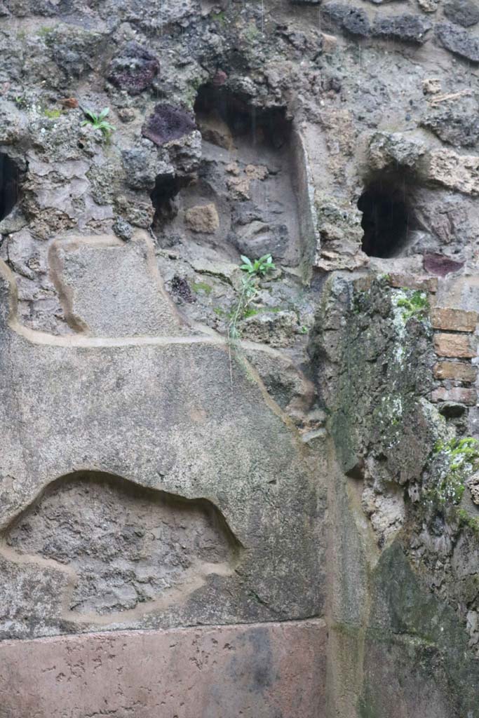 VIII.6.9, Pompeii. December 2018. Detail from south wall. Photo courtesy of Aude Durand.