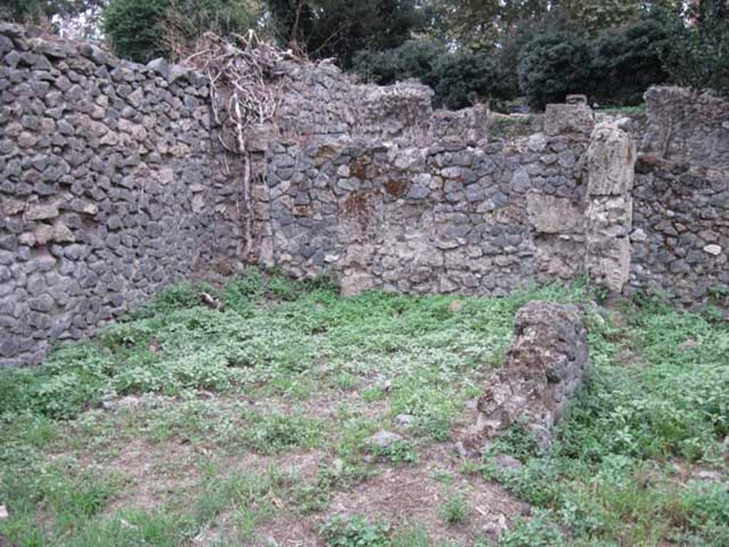 VIII.7.10 Pompeii. September 2010. Area on south of corridor, west of kitchen, becoming part of the large linked gardens of VIII.7.6 and VIII.7.11