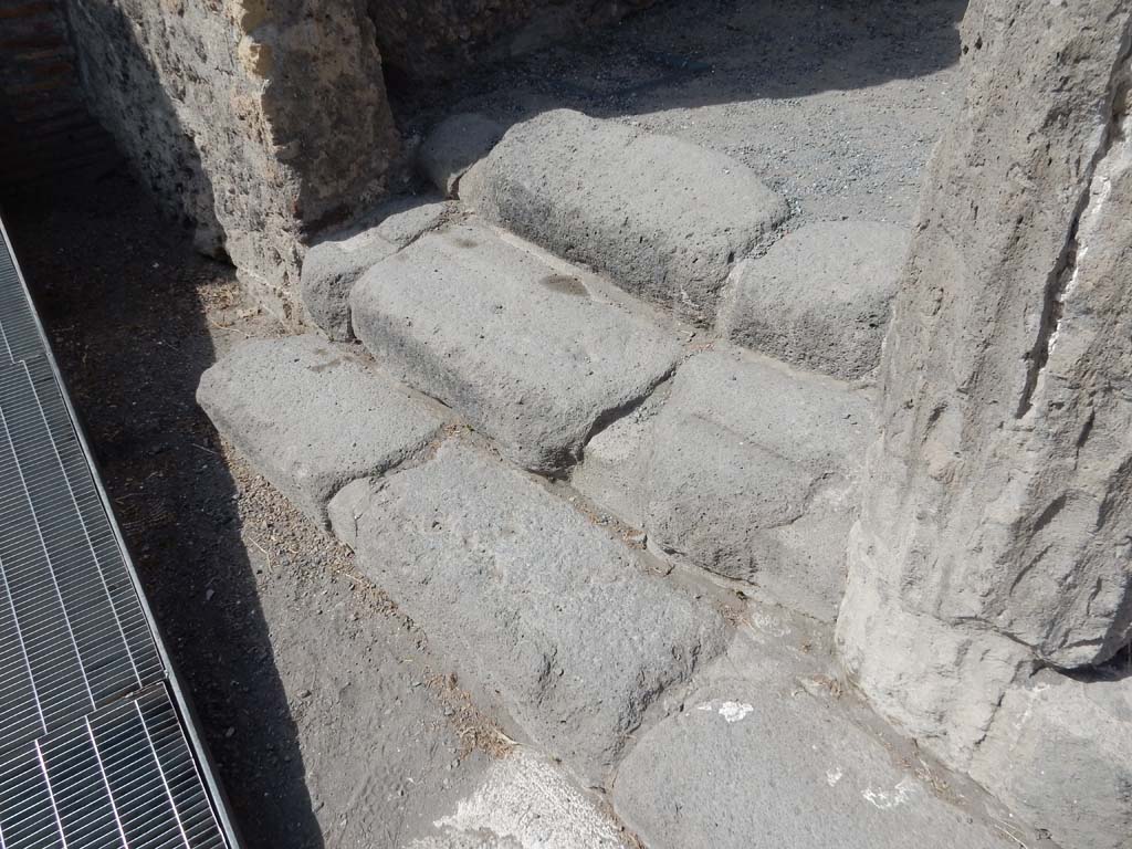 VIII.7.16 Pompeii. June 2019. Steps in north-east corner. Photo courtesy of Buzz Ferebee.