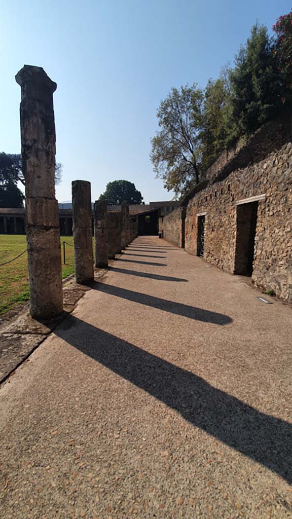 VIII.7.16 Pompeii. July 2021. Looking south along west side of portico.
Foto Annette Haug, ERC Grant 681269 DÉCOR.

